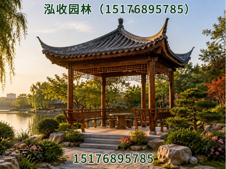 澄迈防腐木凉亭展示图